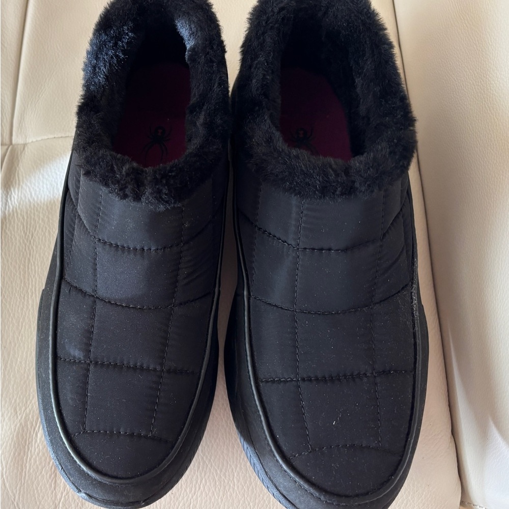 LEAH Waterproof Spyder Black Winter & Rain Boots. Size 9